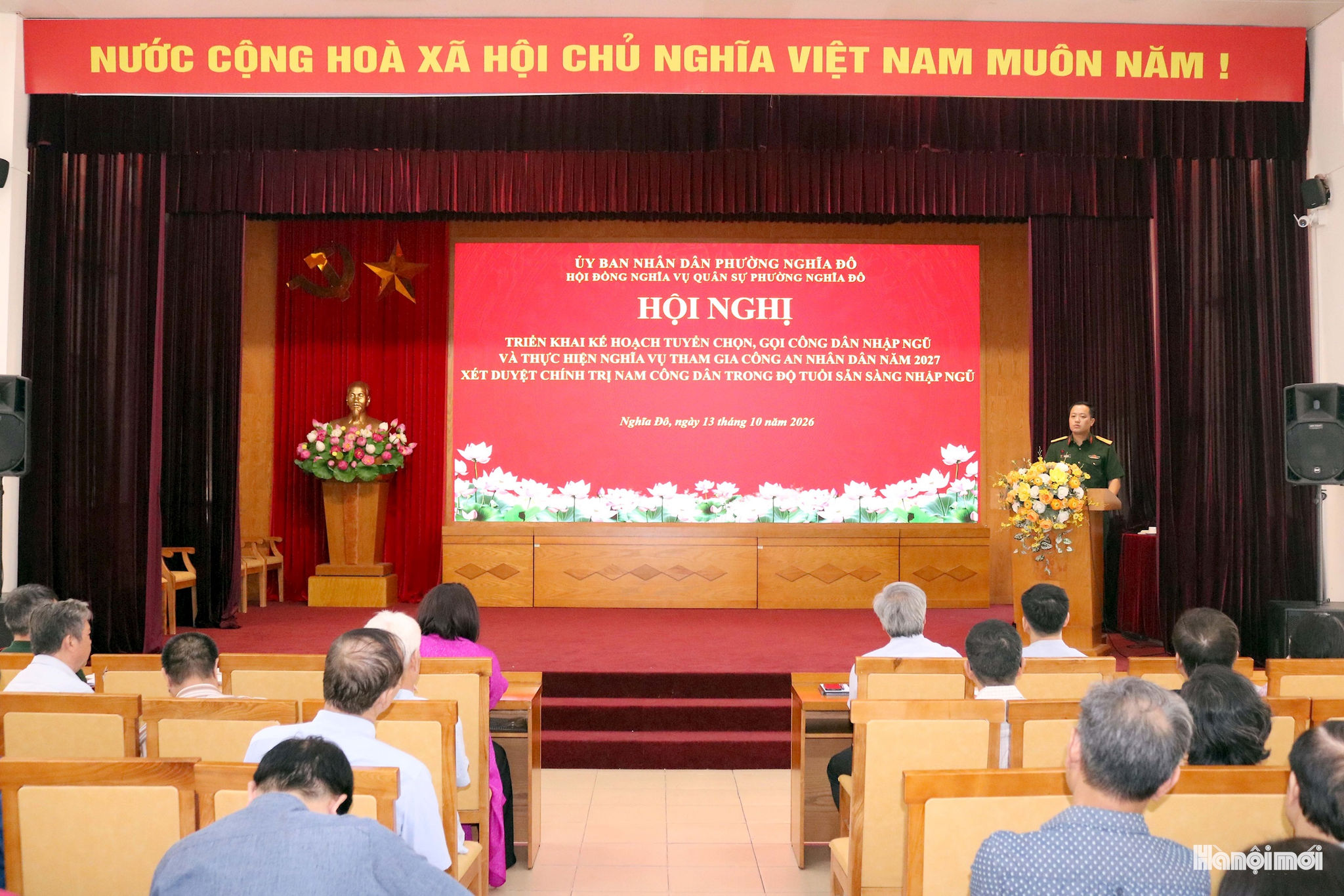 Phường Nghĩa Đô: Hơn 5.110 nam công dân trong độ tuổi sẵn sàng nhập ngũ