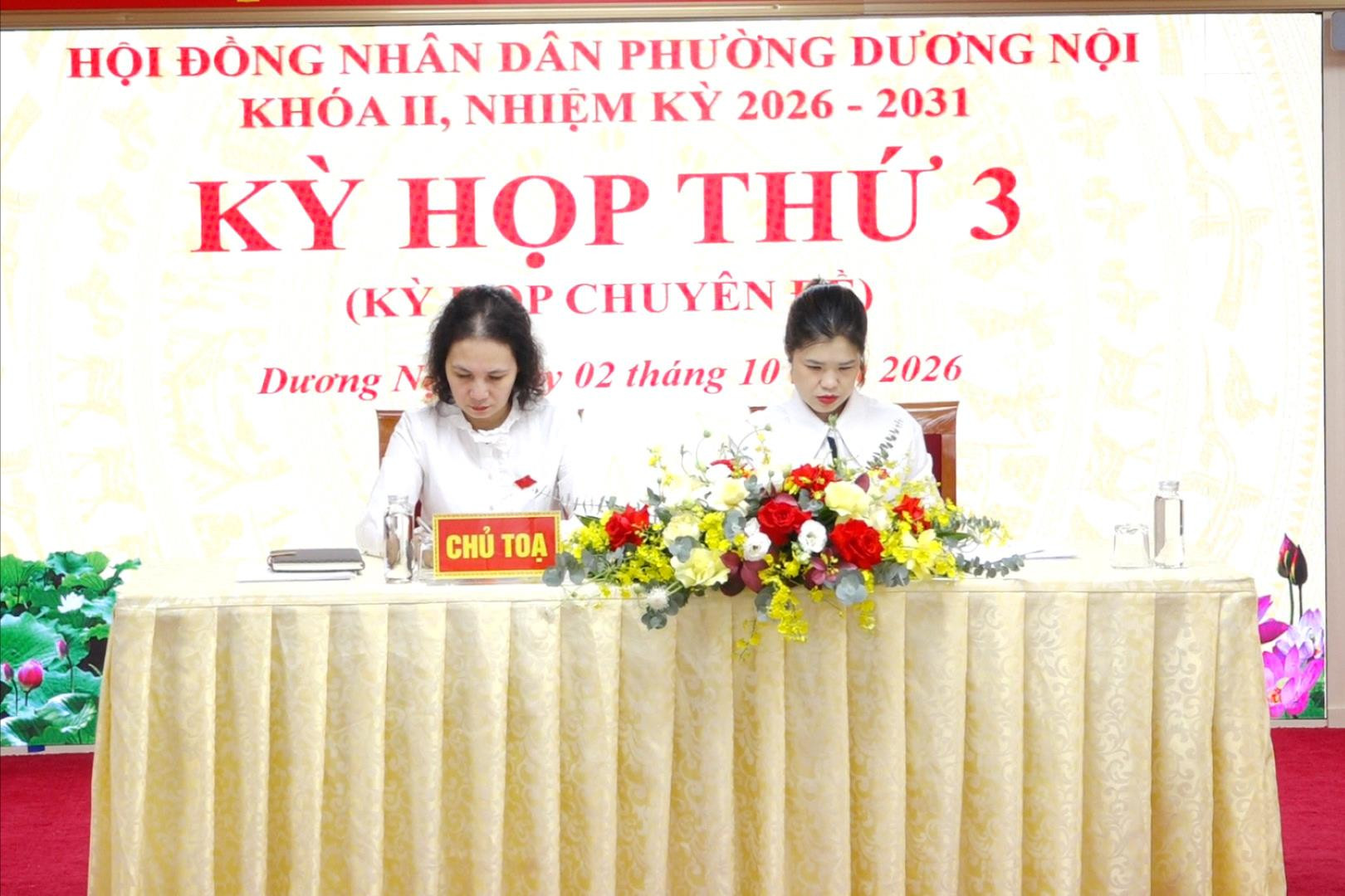 Phường Dương Nội thành lập, tổ chức lại các phòng chuyên môn thuộc UBND